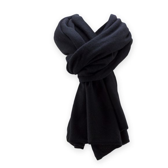 100% Pure Cashmere Travel Wrap, Shawl, Scarf & Blanket Black, Storage Bag +😏